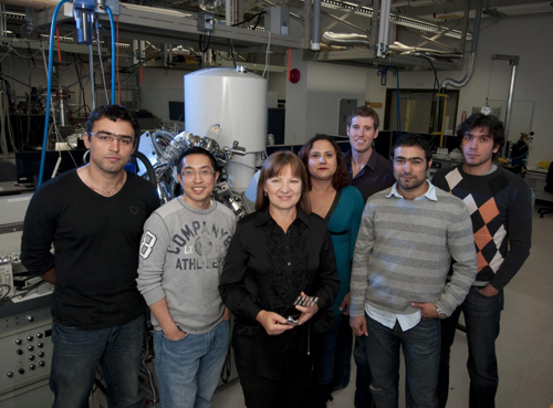 Dr. Bozena Kaminska and her research team at Simon Fraser University School of Engineering Science